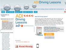 Tablet Screenshot of adidrivinglessons.com
